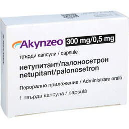 Abbildung: Akynzeo 300 mg / 0,5 mg Hartkapseln 1 St, Hartkapseln PZN 18761886