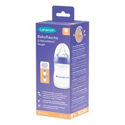 Abbildung: Lansinoh Naturalwave Babyflasche 160ml & Sauger S 1 St, Flaschen PZN 18771577