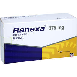 Abbildung: Ranexa 375 mg Retardtabletten 100 St, Retard-Tabletten PZN 18778237