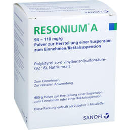 Abbildung: Resonium A Pulver 450 g, Pulver PZN 18784373