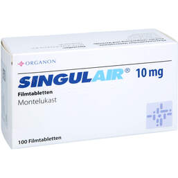 Abbildung: Singulair 10 mg Filmtabletten 100 St, Filmtabletten PZN 18784634