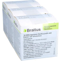 Abbildung: Braltus 10 µg + 3 Zonda-Inhalat.Hartk.mit Pulver zur Inh. 90 St, Hartkapseln mit Pulver zur Inhalation PZN 18789229