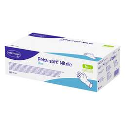 Abbildung: Peha-Soft nitrile blue Untersuchungshandschuhe unsteril pf M 150 St, Handschuhe PZN 18789436