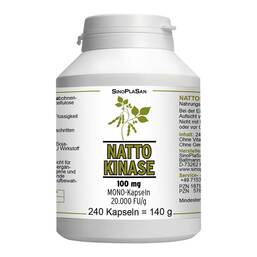 Abbildung: Nattokinase 100 mg Mono 20.000 FU Kapseln 240 St, Kapseln PZN 18792438