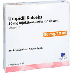 Abbildung: Urapidil Kalceks 50 mg Injektions- / Infusionslösung  5 St, Injektions-/Infusionslösung PZN 18798369