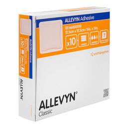 Abbildung: Allevyn Adhesive 12,5x12,5 cm haftende Wundauflage 10 St, Verband PZN 18799357