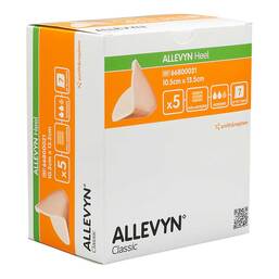Abbildung: Allevyn Heel Schaumstoff Fersenverband 10,5x13,5 cm 5 St, Verband PZN 18799386