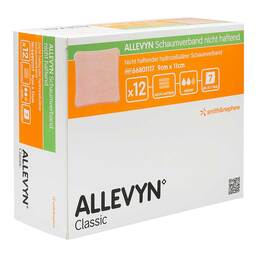 Abbildung: Allevyn Schaumverband 9x11 cm nicht haftend 12 St, Verband PZN 18799452