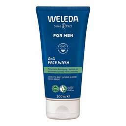 Abbildung: Weleda For Men 2in1 Face Wash 100 ml, Seife PZN 18799676