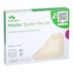 Abbildung: Mepilex Border Flex Lite Schaumverband 4x5 cm 10 St, Verband PZN 18800020