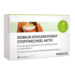 Abbildung: Nobilin Kohlenhydrat-Stoffwechsel Aktiv Tabletten 60 St, Tabletten PZN 18806790