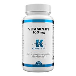 Abbildung: Vitamin B1 100 mg Kapseln 120 St, Kapseln PZN 18808151 