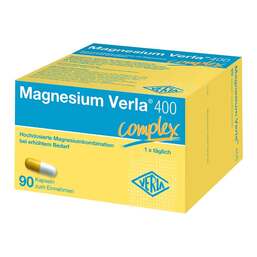Abbildung: Magnesium Verla 400 Kapseln 90 St, Kapseln PZN 18812514