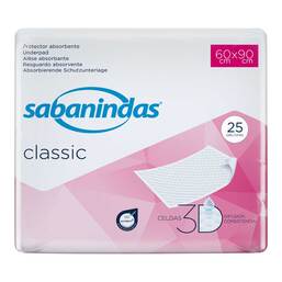 Abbildung: Sabanindas Classic 60x90 cm Einmalauflagen 25 St, Beutel PZN 18812997