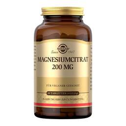 Abbildung: Solgar Magnesium Citrat 200 mg Tabletten 60 St, Tabletten PZN 18814571