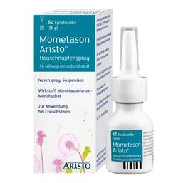 Abbildung: Mometason Aristo Heuschnupfenasenspray 50 µg 10 g, Nasenspray PZN 18817664