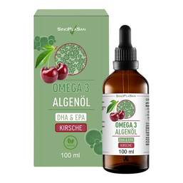 Abbildung: Omega-3 Algenöl DHA + EPA Kirsche Tropf.zum Einnehmen 100 ml, Tropfen zum Einnehmen PZN 18818037