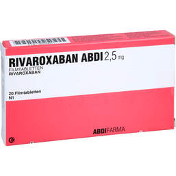 Abbildung: Rivaroxaban Abdi 2,5 mg Filmtabletten 20 St, Filmtabletten PZN 18820011