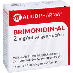 Abbildung: Brimonidin-AL 2 mg / ml Augentropfen 3X5 ml, Augentropfen PZN 18821766