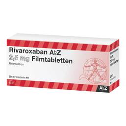 Abbildung: Rivaroxaban AbZ 2,5 mg Filmtabletten 1X20 St, Filmtabletten PZN 18826901