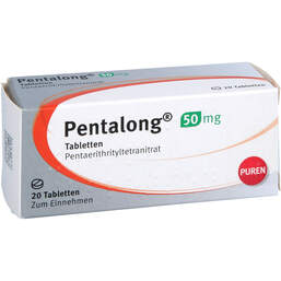 Abbildung: Pentalong 50 mg Tabletten 20 St, Tabletten PZN 18827562