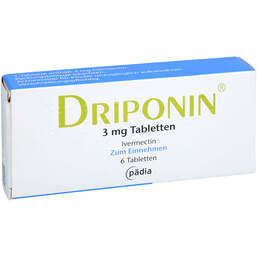 Abbildung: Driponin 3 mg Tabletten 6 St, Tabletten PZN 18828981