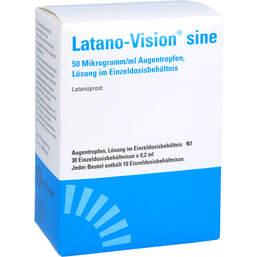 Abbildung: Latano-Vision sine 50 µg / ml Augentrohne Lösung im Edb 30X0.2 ml, Einzeldosispipetten PZN 18831138