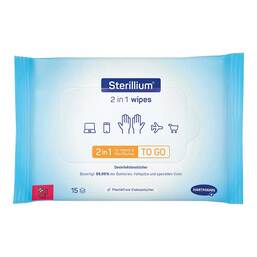 Abbildung: Sterillium 2in1 wipes Hand- und Flächendesinfektion 15 St, Tücher PZN 18835975