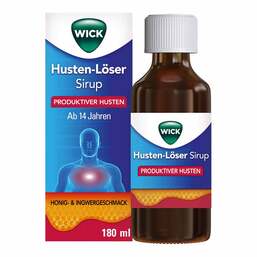 Abbildung: WICK Husten-Löser Sirup mit Honigaroma 200mg /15ml 180 ml, Sirup PZN 18836118
