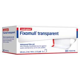 Abbildung: Fixomull transparent 10 cmx2 m 1 St, Pflaster PZN 18840249