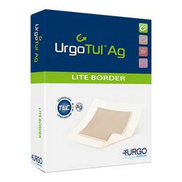 Abbildung: Urgotül Lite Border 8x8 cm Verband 10 St, Verband PZN 18840367