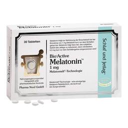 Abbildung: Bio Active Melatonin 1 mg Tabletten 30 St, Tabletten PZN 18848133