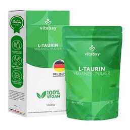 Abbildung: Taurin Pur 6000 mg vegan Pulver 1000 g, Pulver PZN 18850325