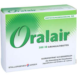 Abbildung: Oralair 300IR Forts.Gräser Sublingualtabletten 90 St, Sublingualtabletten PZN 18851201