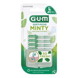 Abbildung: GUM Soft-Picks Minty large 40 St, Zahnbürste PZN 18855498
