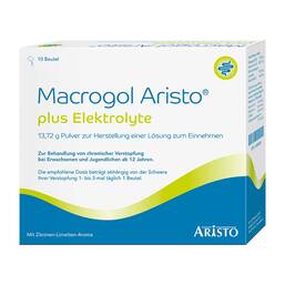 Abbildung: Macrogol Aristo plus Elektrolyte 13,72 g Ple 10 St, Pulver zur Herstellung einer Lösung zum Einnehmen PZN 18858539