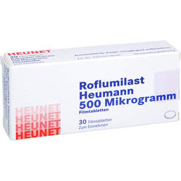 Abbildung: Roflumilast Heumann 500 Mikrogramm Filmtab.Heunet 30 St, Filmtabletten PZN 18863003
