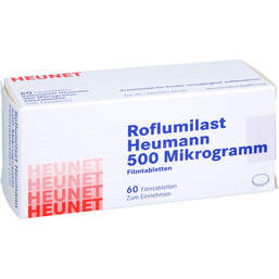 Abbildung: Roflumilast Heumann 500 Mikrogramm Filmtab.Heunet 60 St, Filmtabletten PZN 18863026