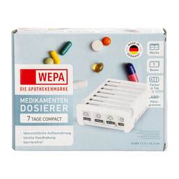 Abbildung: Wepa 7 Tage Compact Wochenmagazin weiß 1 St PZN 18878016