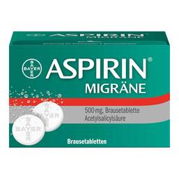 Abbildung: Aspirin Migräne Brausetabletten 2X10 St, Brausetabletten PZN 18879145
