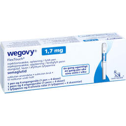 Abbildung: Wegovy 1,7 mg Flextouch Injektionslösung Fertigpen 1X3 ml, Injektionslösung PZN 18887392