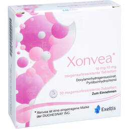 Abbildung: Xonvea 10 mg / 10 mg magensaftresistente Tabletten 50 St, Tabletten magensaftresistent PZN 18899952