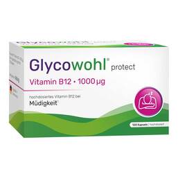 Abbildung: Glycowohl Vitamin B12 1000 µg hochdosiert vegan Kapseln 120 St, Kapseln PZN 18904771