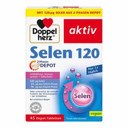 Abbildung: Doppelherz Selen 120 2-Phasen Depot Tabletten 45 St, Tabletten PZN 18905635