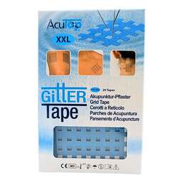 Abbildung: Gitter Tape Acutop Akupunkturpflaster XXL 7,5x10cm blau 20 St, Pflaster PZN 18914031 