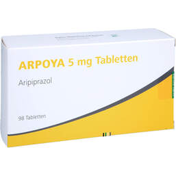 Abbildung: Arpoya 5 mg Tabletten 98 St, Tabletten PZN 19053737