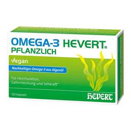 Abbildung: Omega-3 Hevert pflanzlich Weichkapseln 120 St, Weichkapseln PZN 19054205