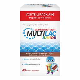 Abbildung: Multilac Synbiotikum Junior Täfelchen 40 St, Täfelchen PZN 19063061