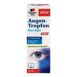 Abbildung: Doppelherz Augen-Tropfen blue light Duo 10 ml, Augentropfen PZN 19067662