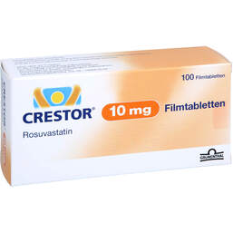 Abbildung: Crestor 10 mg Filmtabletten 100 St, Filmtabletten PZN 19078884